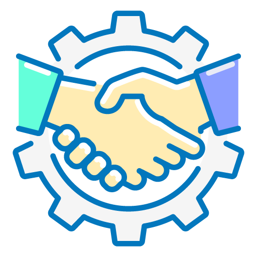 Icon partners handshake gear