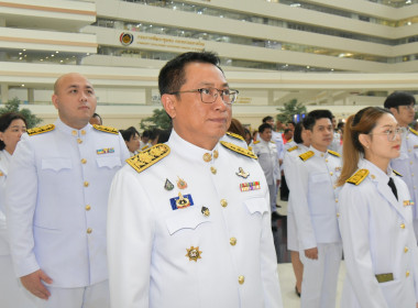 พิธีวางพานพุ่มดอกไม้สดถวายราชสักการะ วันพระบิดาแห่งฝนหลวง ... พารามิเตอร์รูปภาพ 6