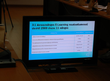 ประชุมคณะทำงานพัฒนาหลักสูตรฯ E-Learning พารามิเตอร์รูปภาพ 19