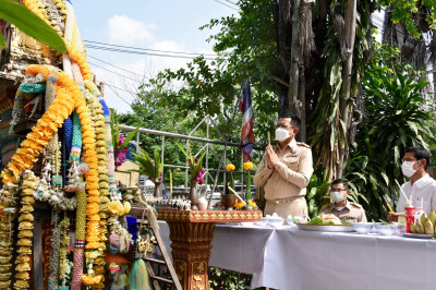 บวงสรวงศาลสิ่งศักดิ์สิทธิ์ประจำ สทส. เพื่อทำการบูรณะ พารามิเตอร์รูปภาพ 1