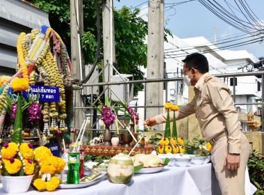 บวงสรวงศาลสิ่งศักดิ์สิทธิ์ประจำ สทส. เพื่อทำการบูรณะ พารามิเตอร์รูปภาพ 2