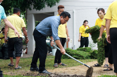 บุคลากร สทส. ร่วมใจ ปรับปรุงภูมิทัศน์ พารามิเตอร์รูปภาพ 1